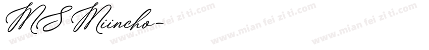 MS Miincho字体转换